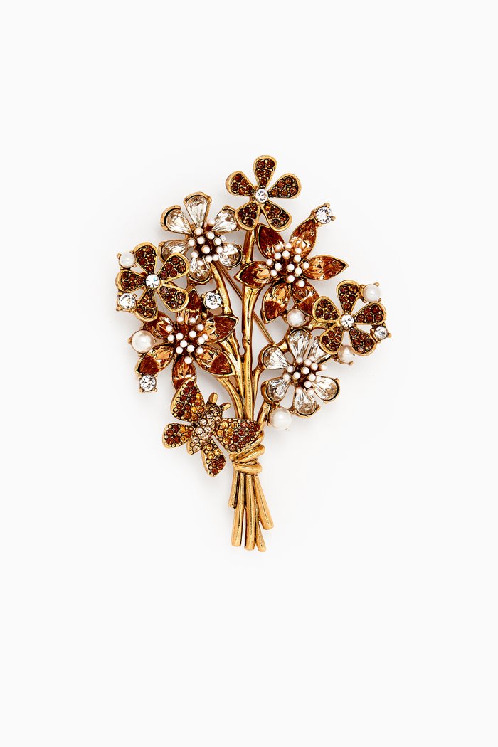 

Flower Pond Brooch, Gold
