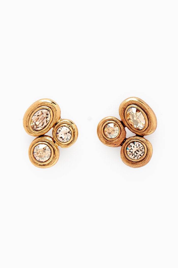 

Gumdrop Button Stud Earrings, Gold