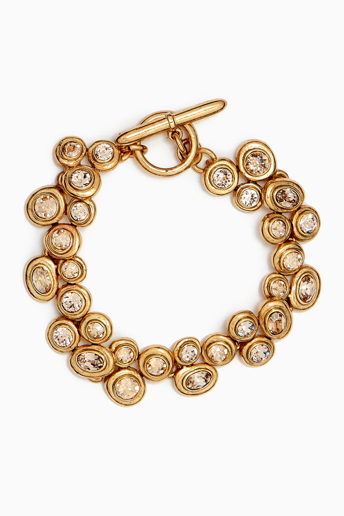 

Gumdrop Button Bracelet, Gold