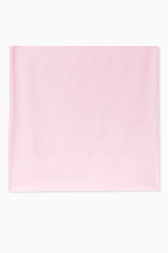 

Logo Scarf in Silk, Pink