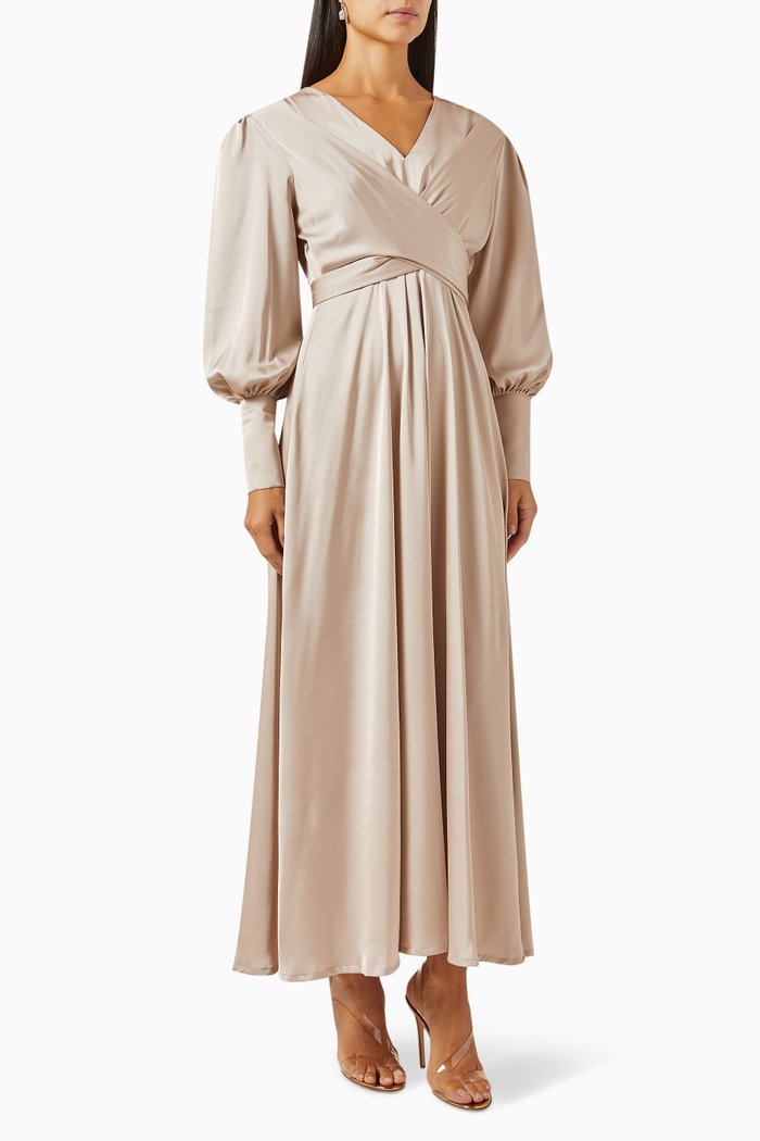 

Wrap Dress, Neutral