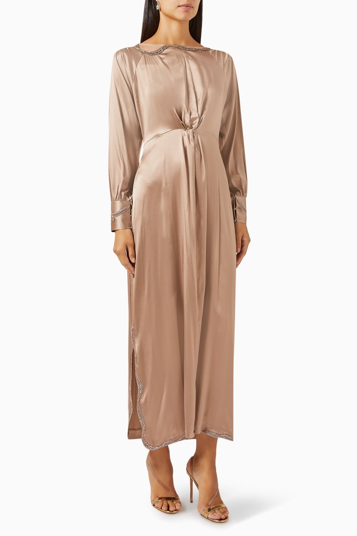 

Knot Dress, Brown