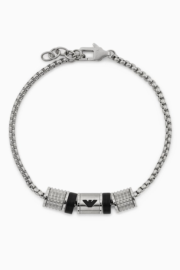 

EA Eagle Key Basics Bracelet in Stainless Steel, Silver