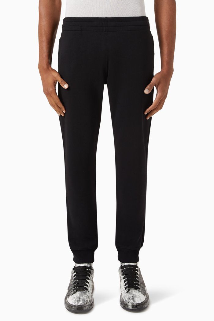 

Logo Label Pants in Cotton, Black