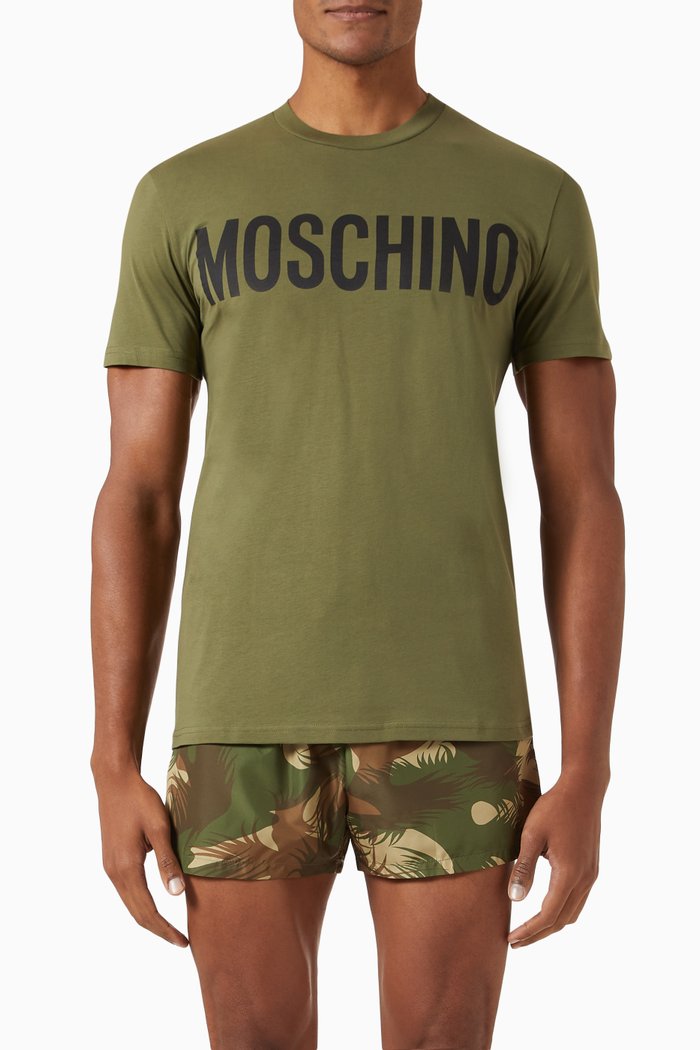 

Logo Intstitutional T-shirt in Cotton, Green