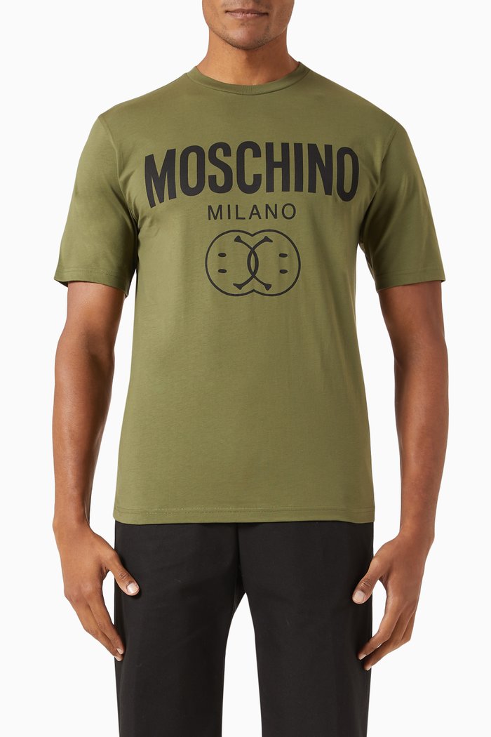 

Smile Logo T-shirt in Cotton Jersey, Green