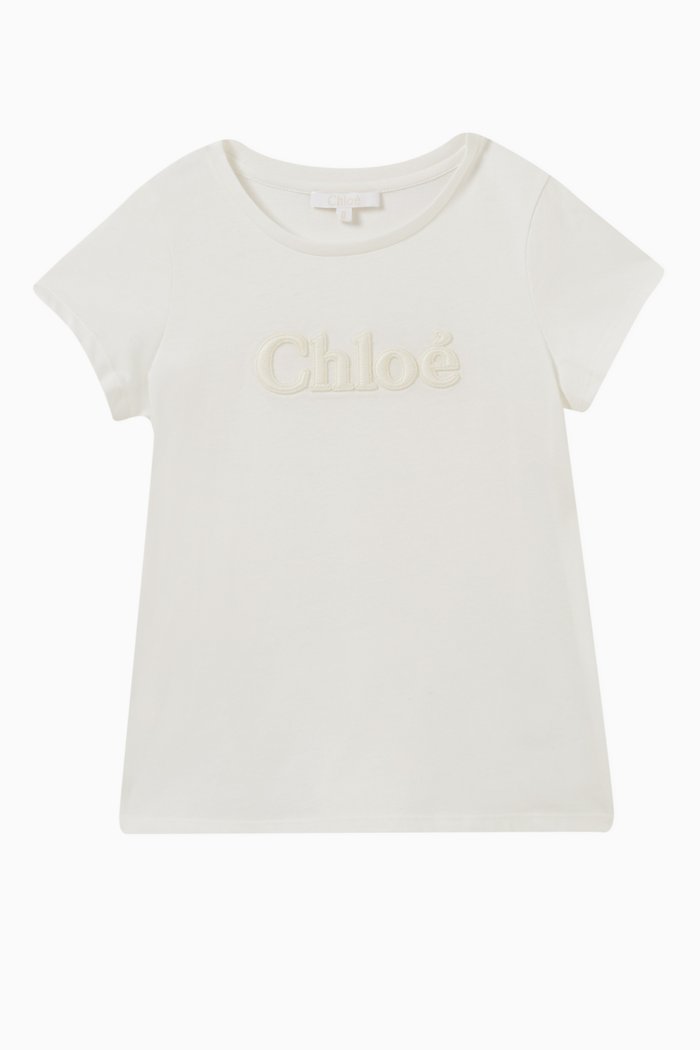 Logo T-shirt in Cotton, White