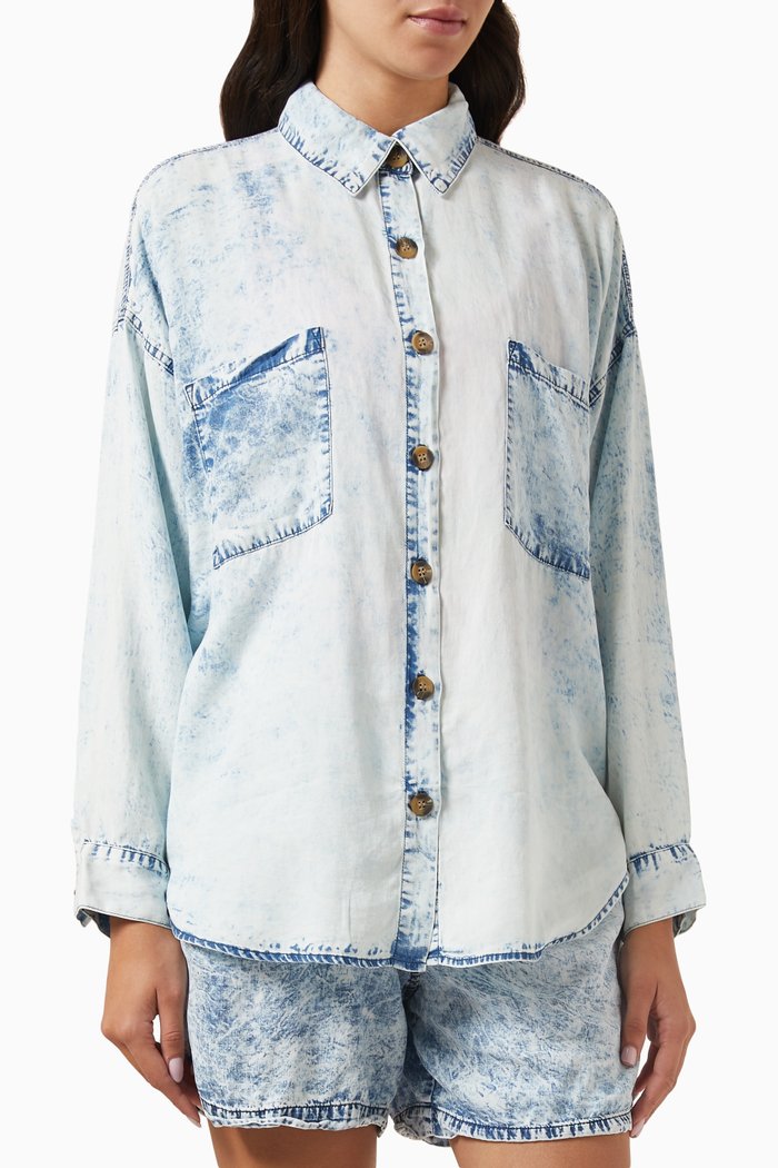 

Slater Shirt in Denim, Blue