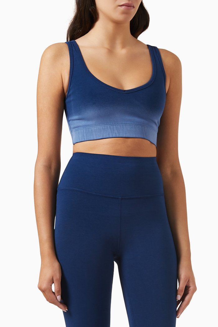 

Porter Sports Bra in Stretch-cotton, Blue