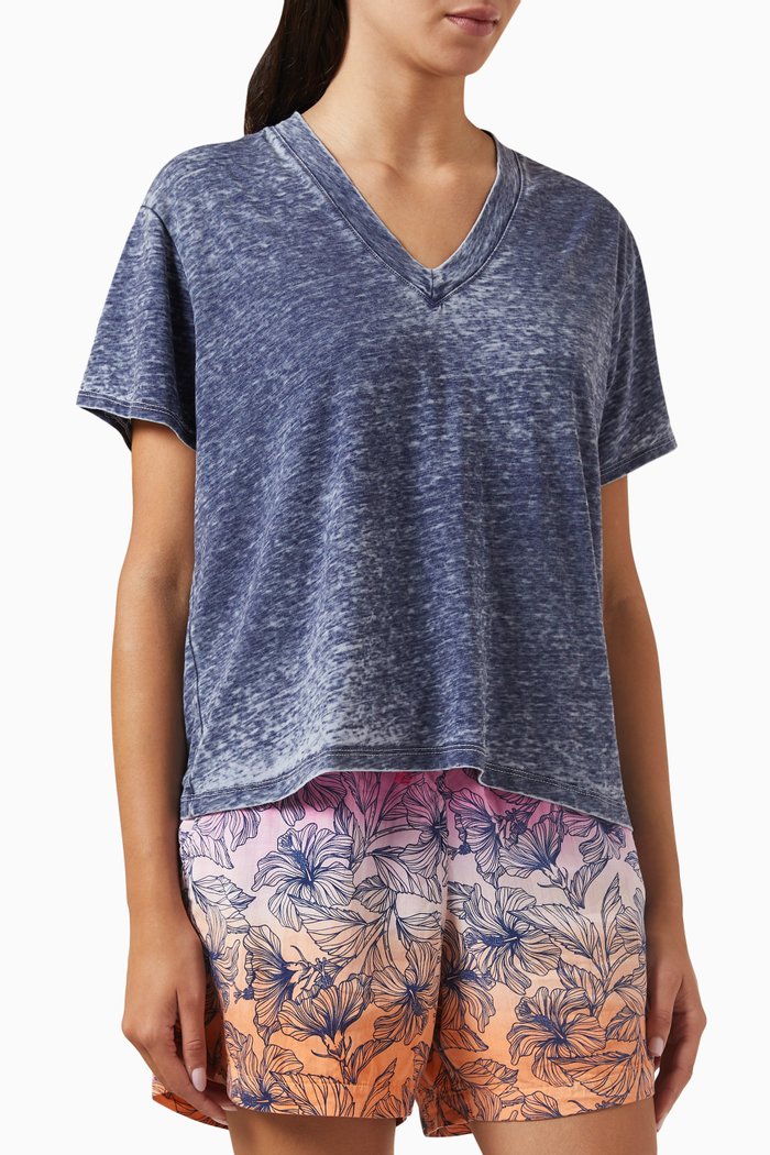 

Paige Burnout T-shirt, Blue