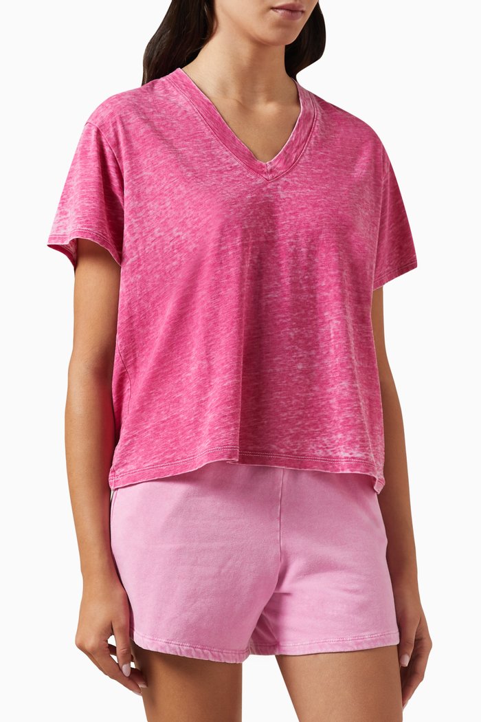 Paige Burnout T-shirt, Pink