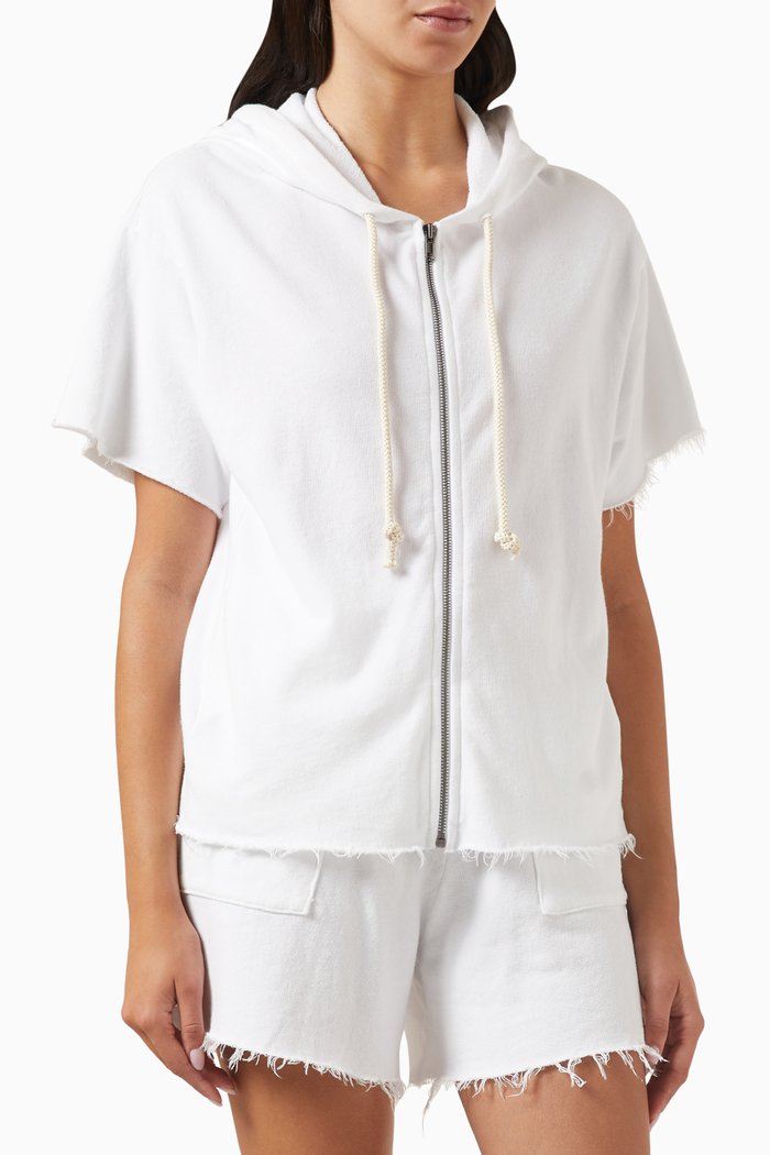 

Costa Hoodie in French-terry, White