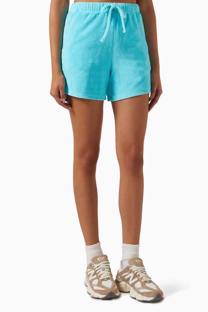 

Dawny Shorts in Cotton-blend Terry, Blue