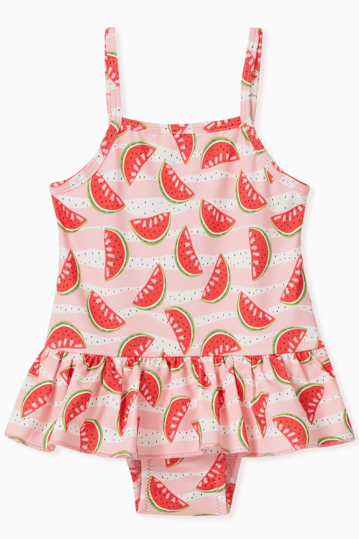

Watermelon Print One-piece Swimsuit, Pink