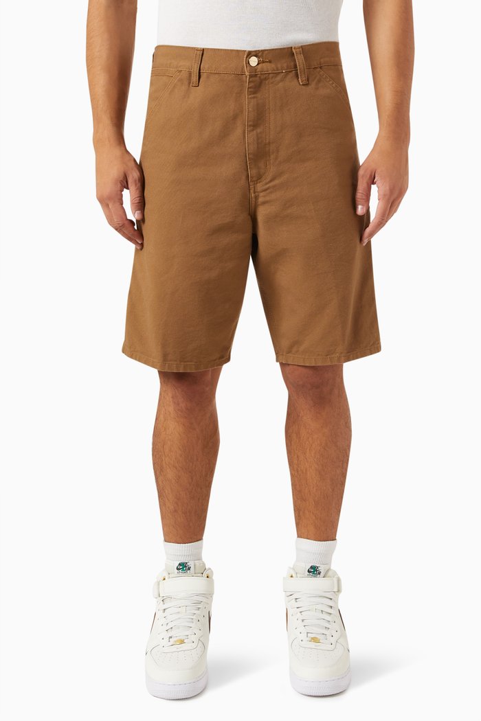 

Single Knee Shorts in Cotton, Brown