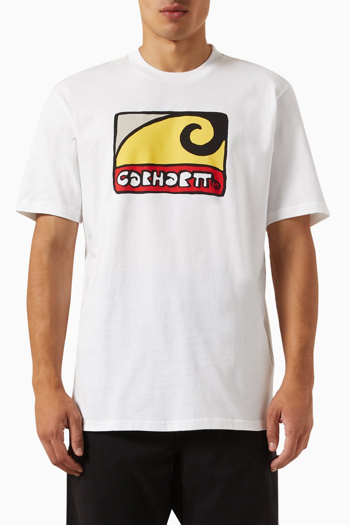 Fibo T-shirt in Organic Cotton Jersey, White