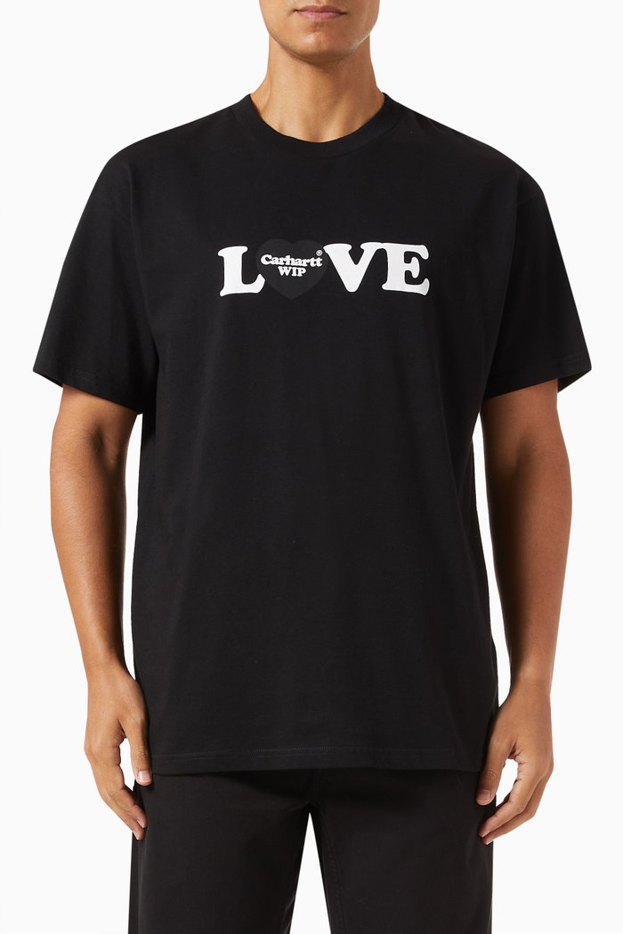 

Love T-shirt in Cotton Jersey, Black