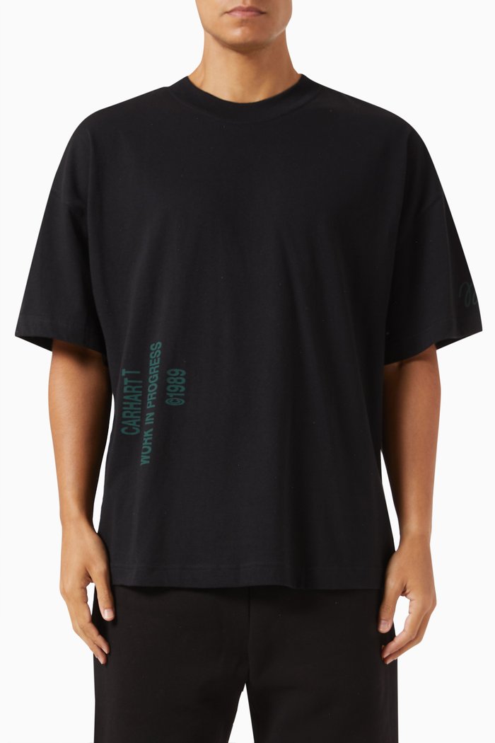 

Signature T-shirt in Cotton Jersey, Black