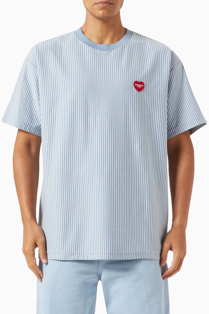 Terrell T-shirt in Cotton Jersey, Blue