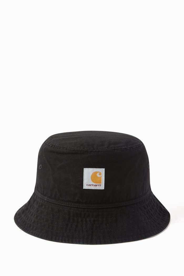 

Terrell Bucket Hat in Cotton Twill, Black