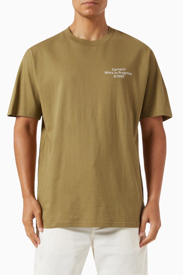 

Formation T-Shirt in Cotton Jersey, Green
