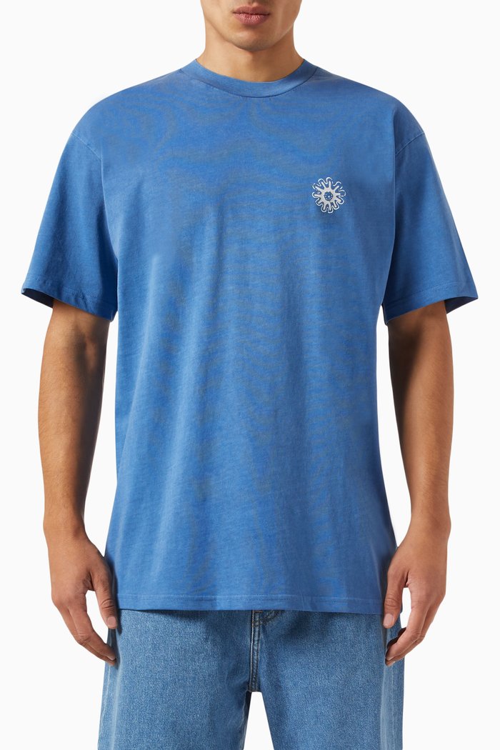 

Splash T-Shirt in Cotton Jersey, Blue