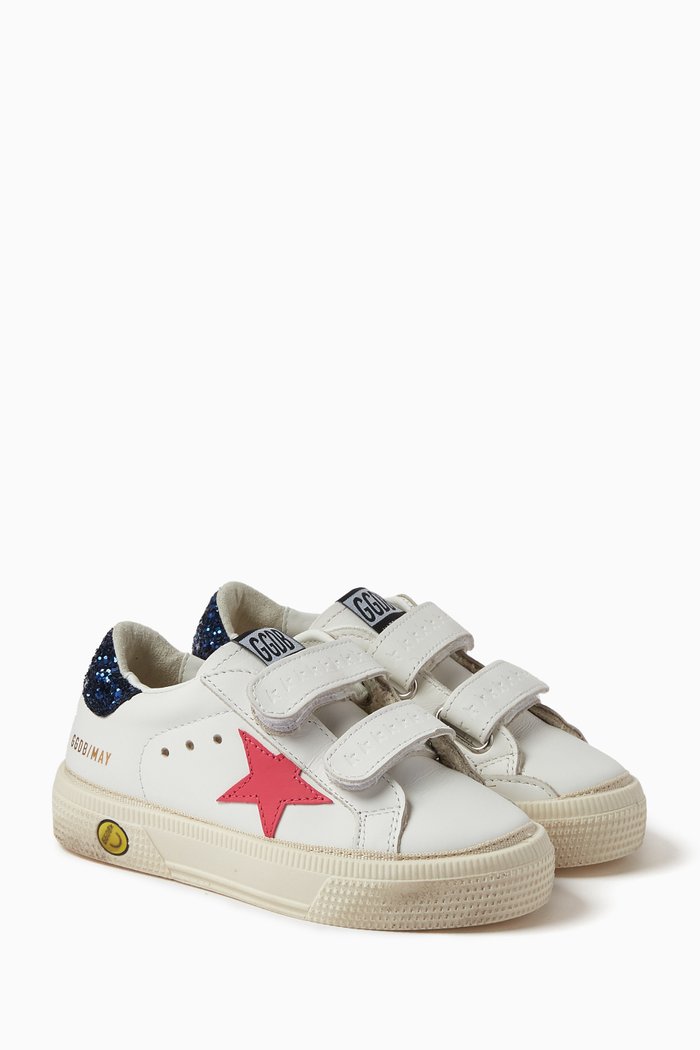

May School Sneakers in Nappa Leather, White