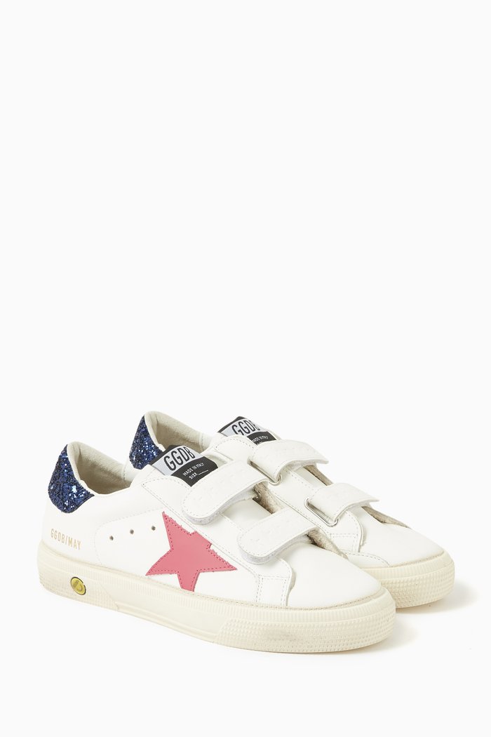 

May School Sneakers in Nappa Leather, White