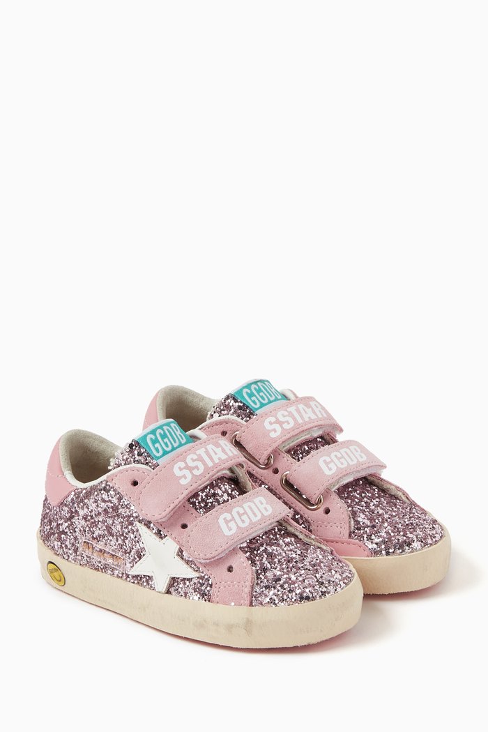 

Old School Sneakers in Glitter, Pink