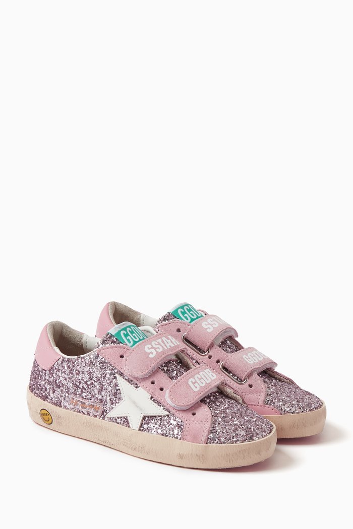 

Old School Sneakers in Glitter, Pink