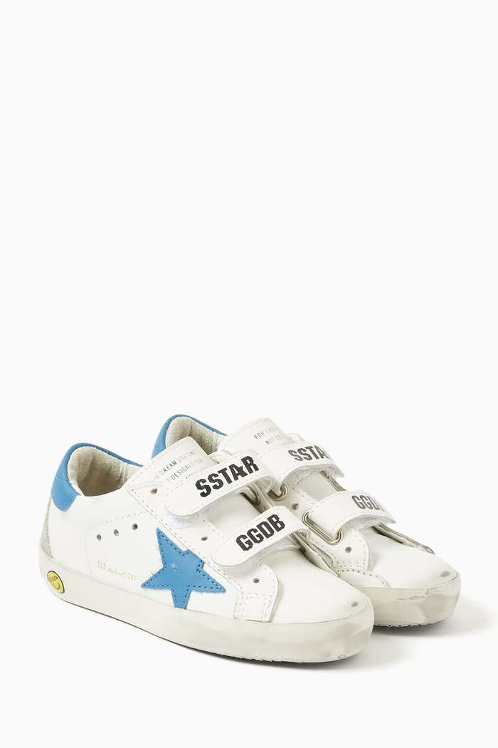 

Old-school Sneakers in Leather, White