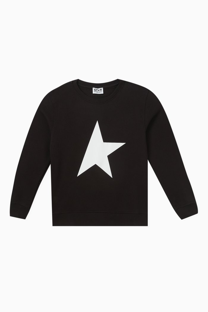

Star Logo Sweatshirt in Cotton, Black