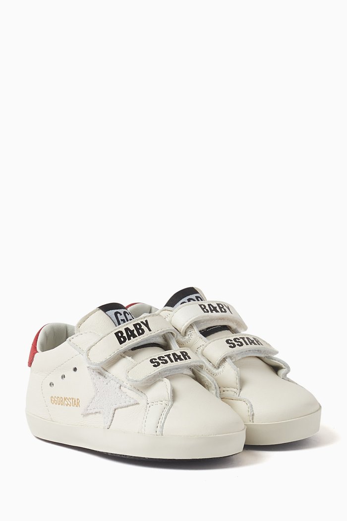 

Old School Sneakers in Leather, White