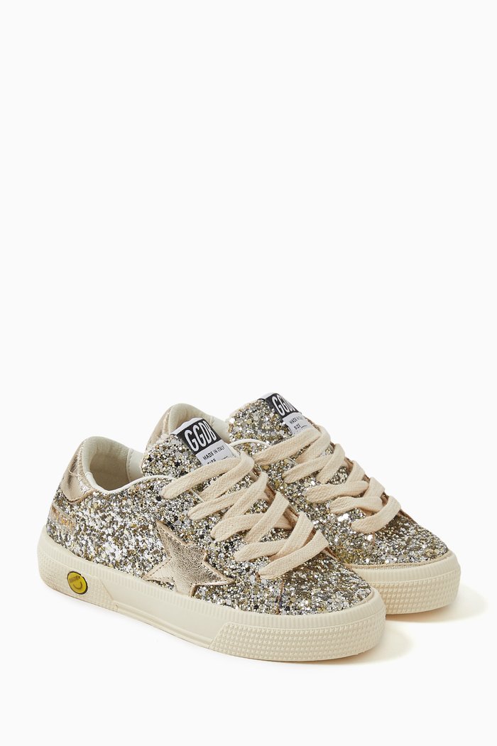 

May Low-top Sneakers in Leather, Gold