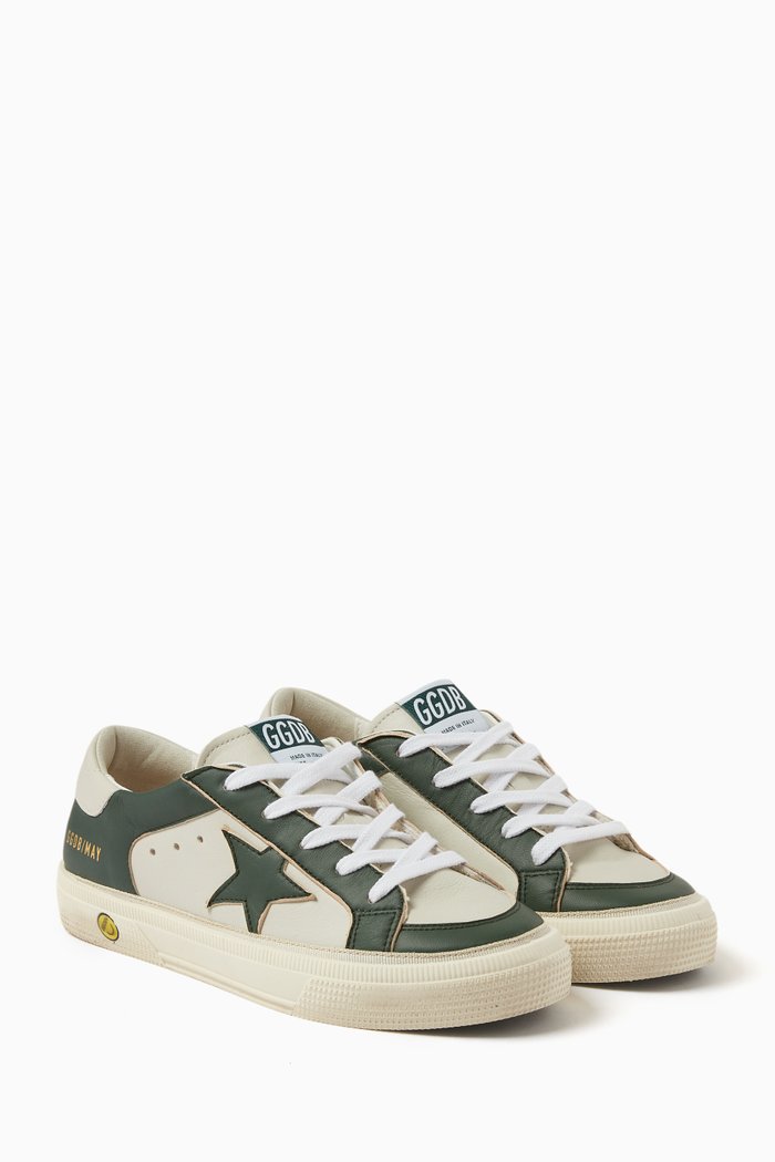 

May Low-top Sneakers in Nappa Leather, Green