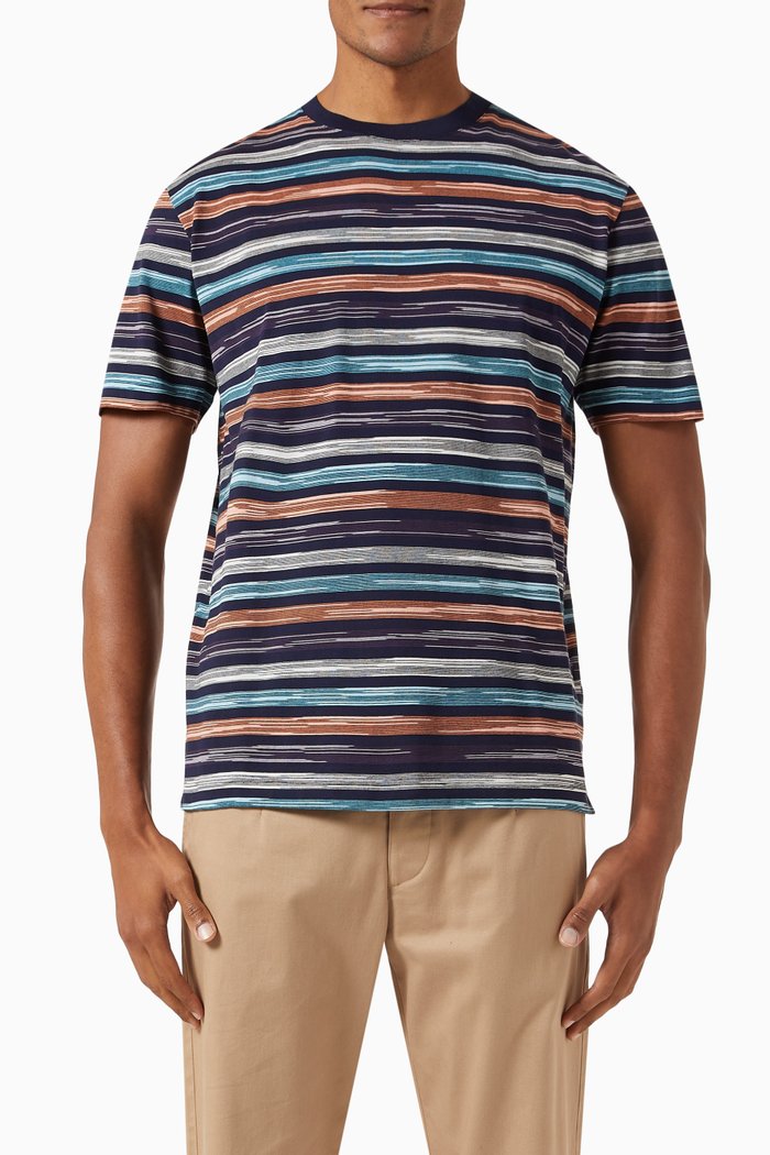 

Regular Fit T-shirt in Cotton Jersey, Multicolour