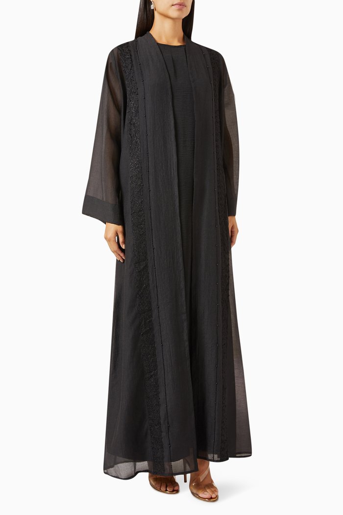 

Lace Abaya, Black