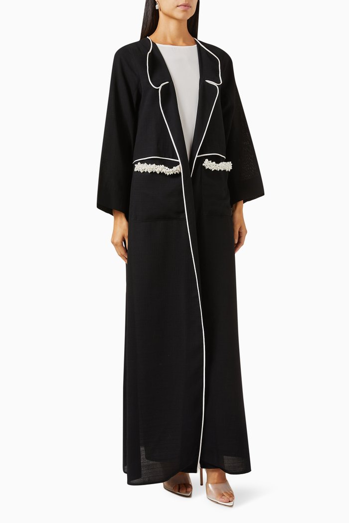 Embellished Abaya, Black