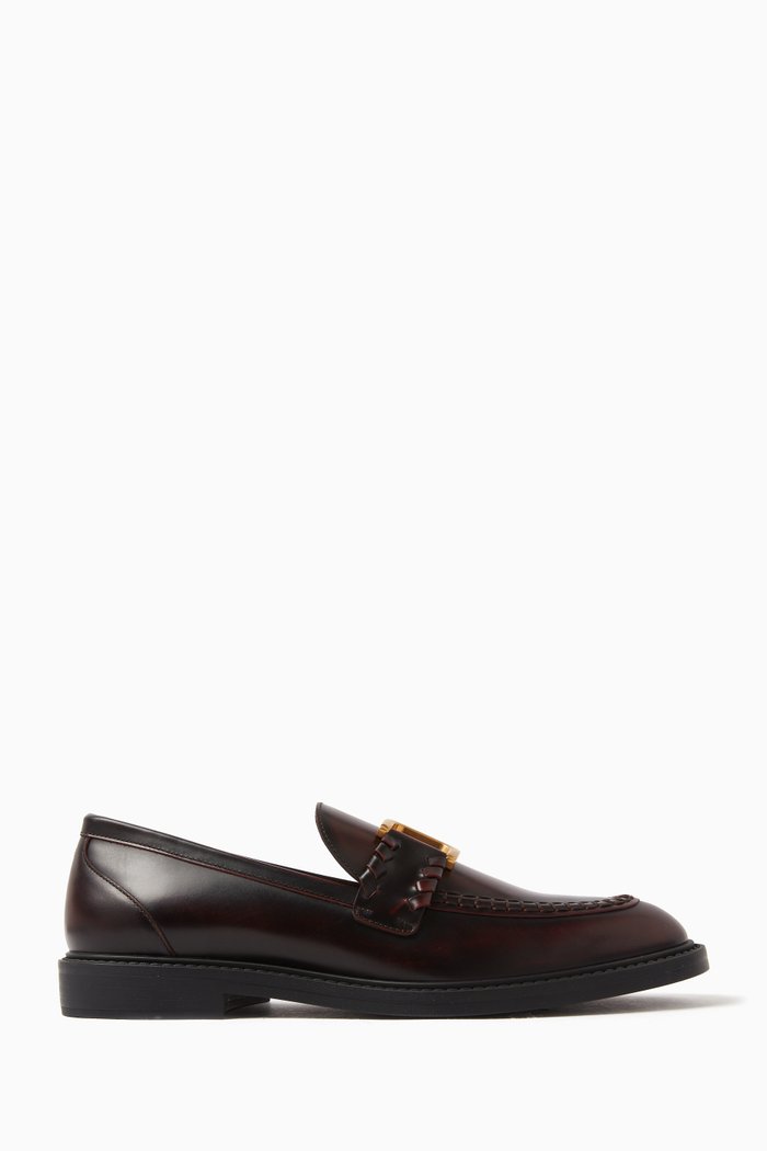 

Marcie Loafers in Leather, Burgundy