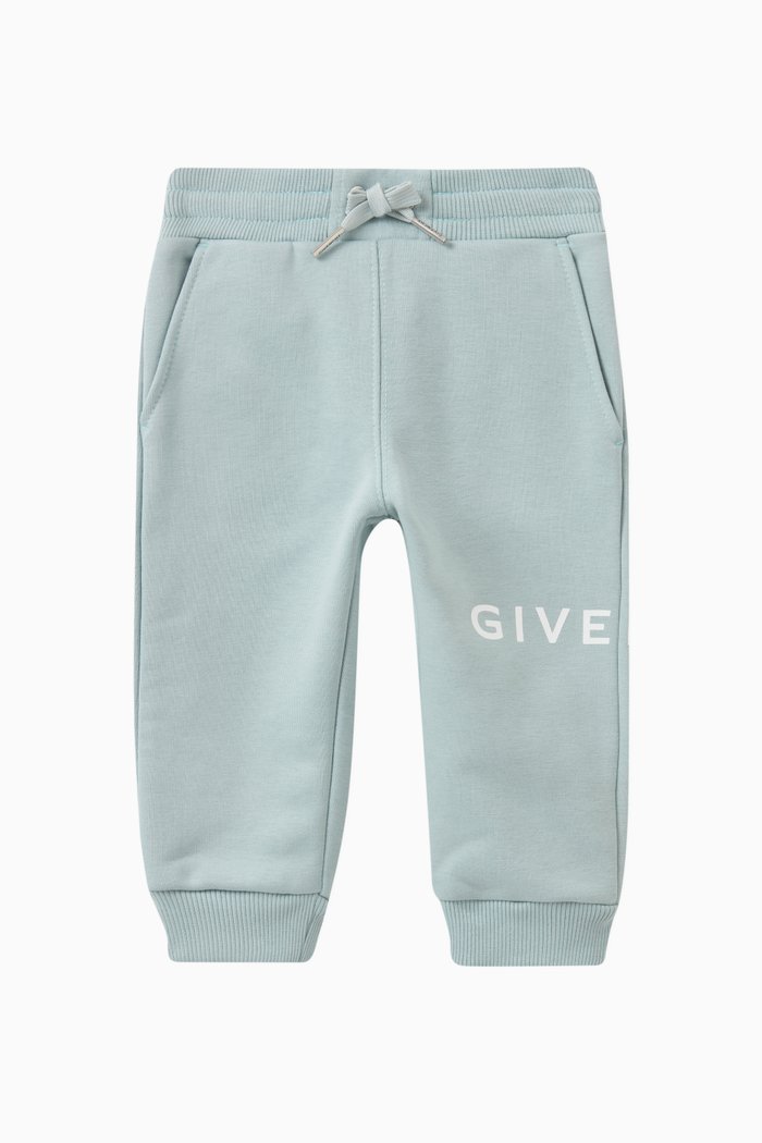 

Logo Print Tracksuit Pants in Jersey, Blue