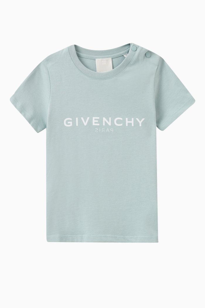 

Logo Print T-shirt in Cotton, Blue