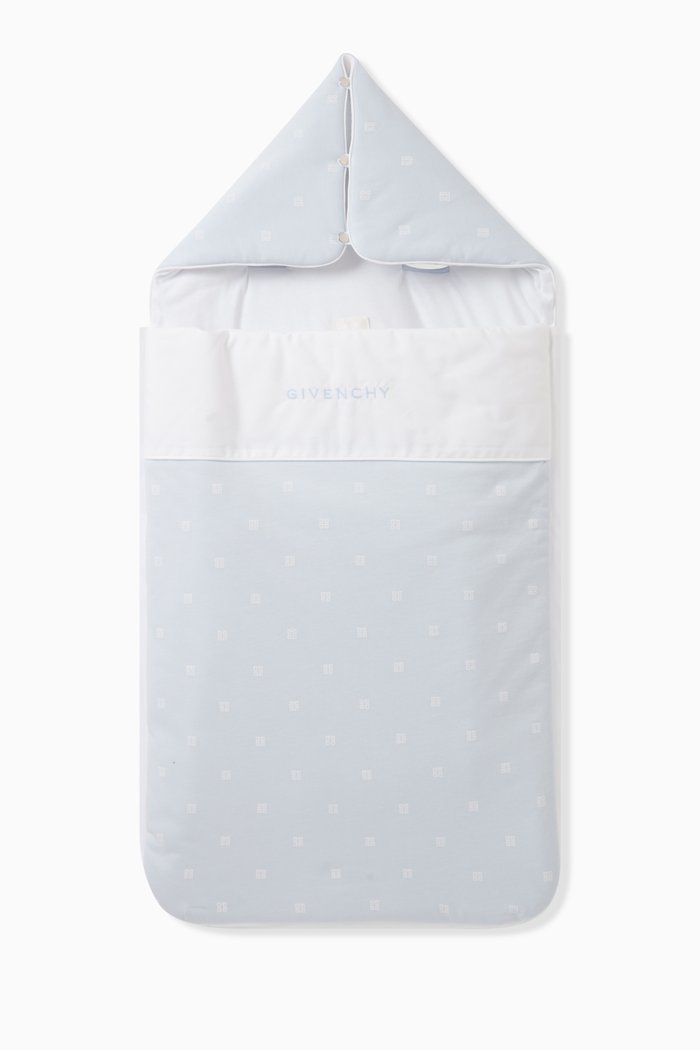

4G Logo Sleeping Bag in Cotton, Blue