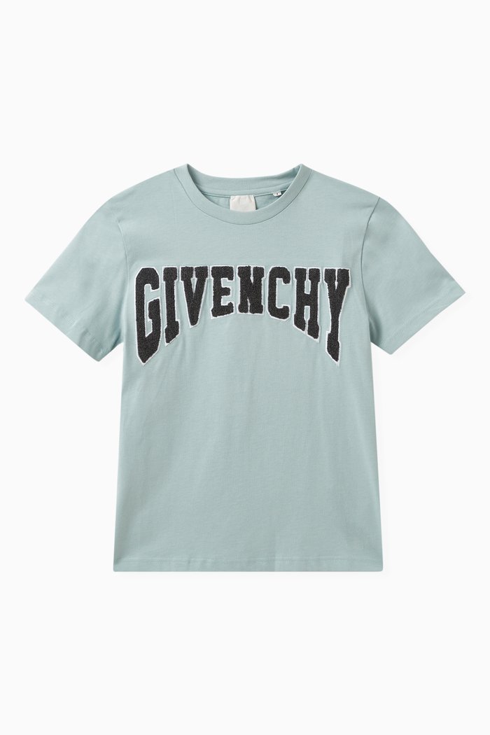 

Logo-patch T-shirt in Cotton, Blue