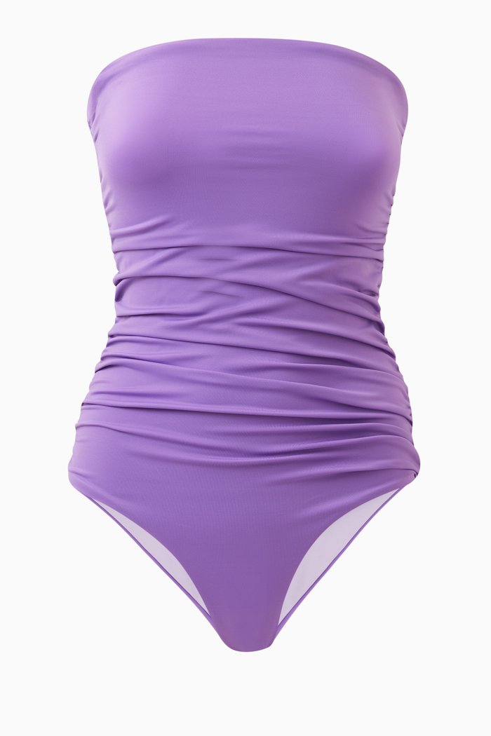 

Aurora Strapless One-piece Swimsuit, Purple