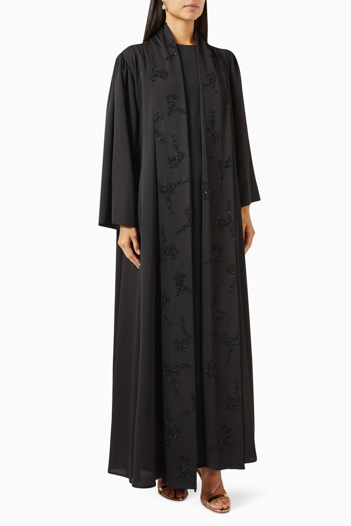 

Embroidered Abaya, Black