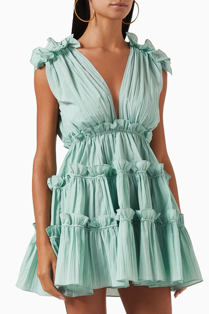 

Lyall Tiered Mini Dress, Blue