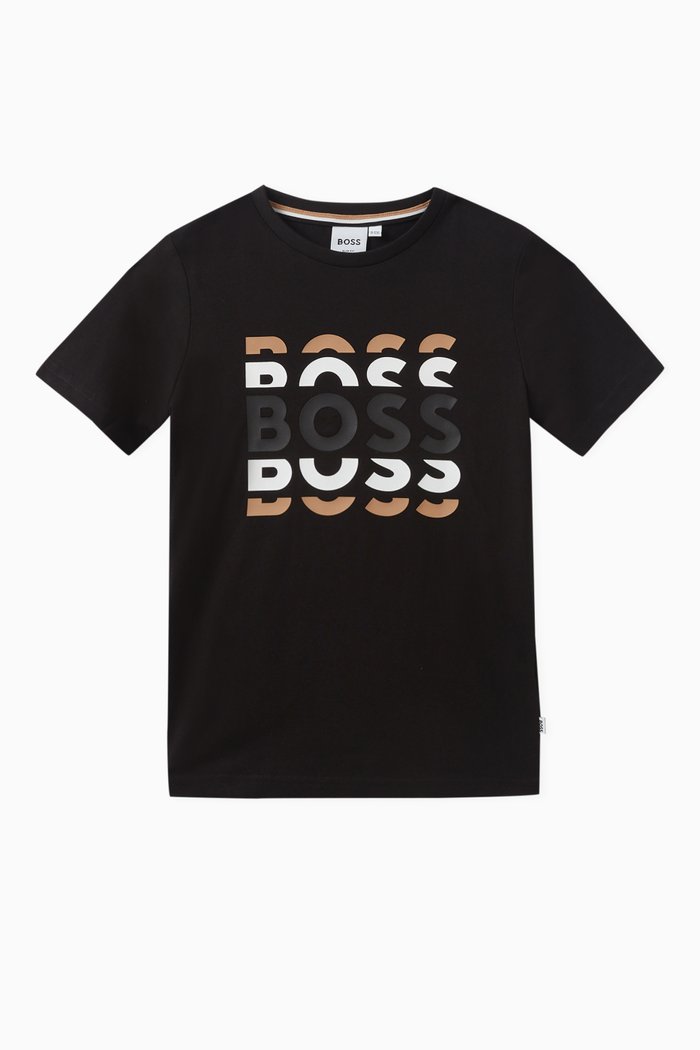 

Graphic Logo T-shirt in Cotton, Black