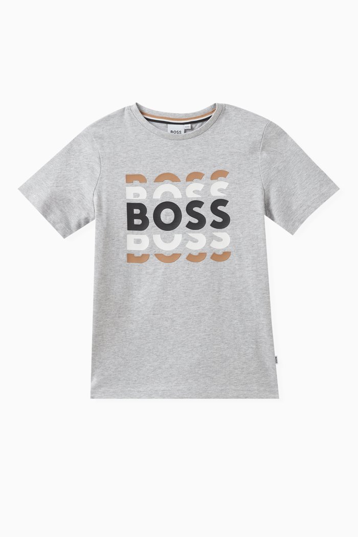 

Graphic Logo T-shirt in Cotton, Grey