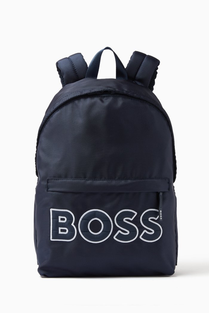 

Logo Backpack in Nylon, Blue