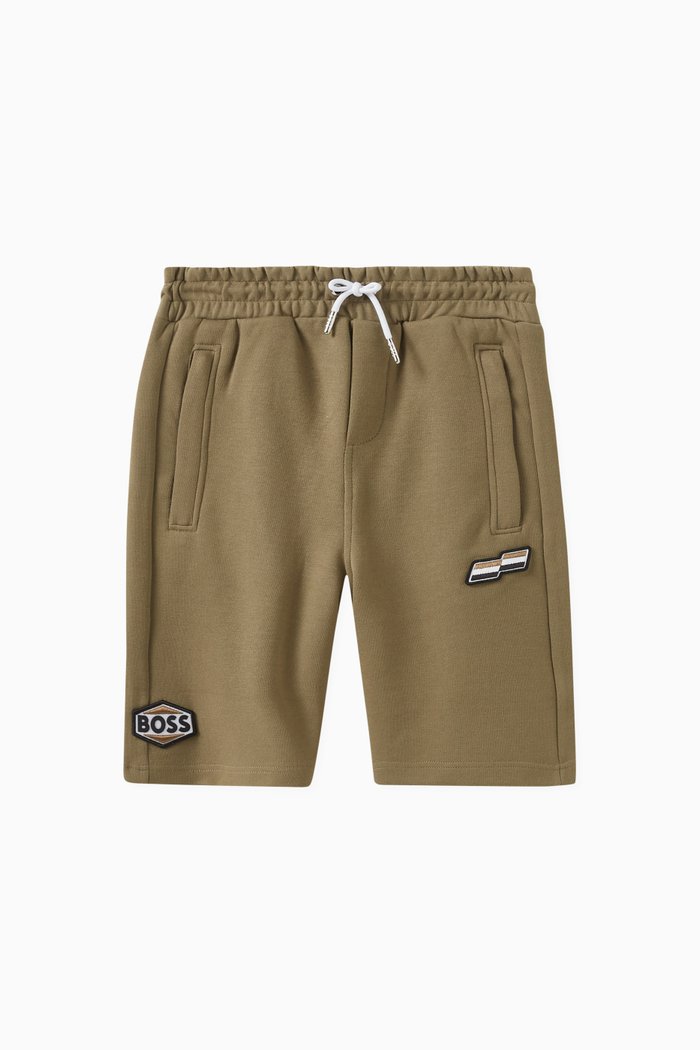 

Logo Shorts in Cotton Blend, Neutral